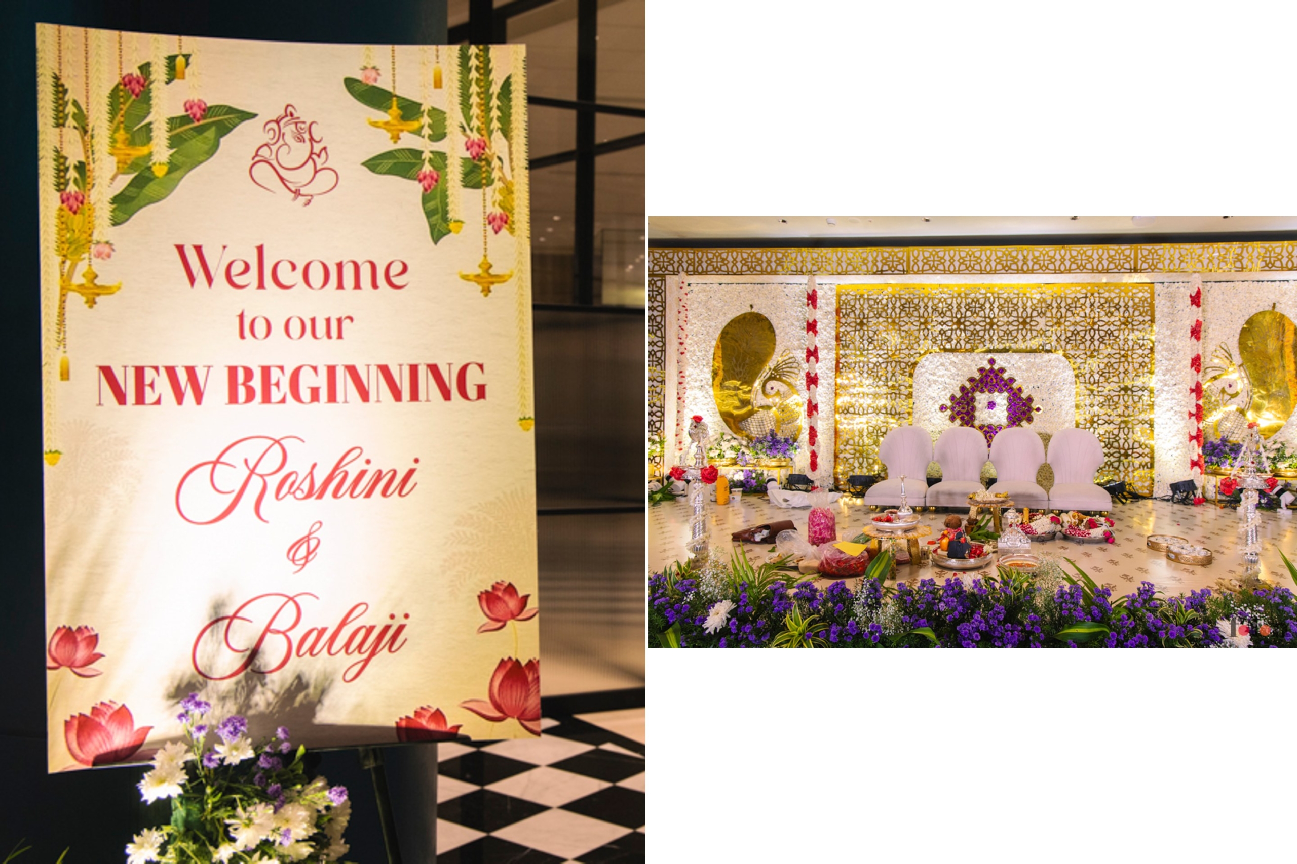 Stage decor for the engagement