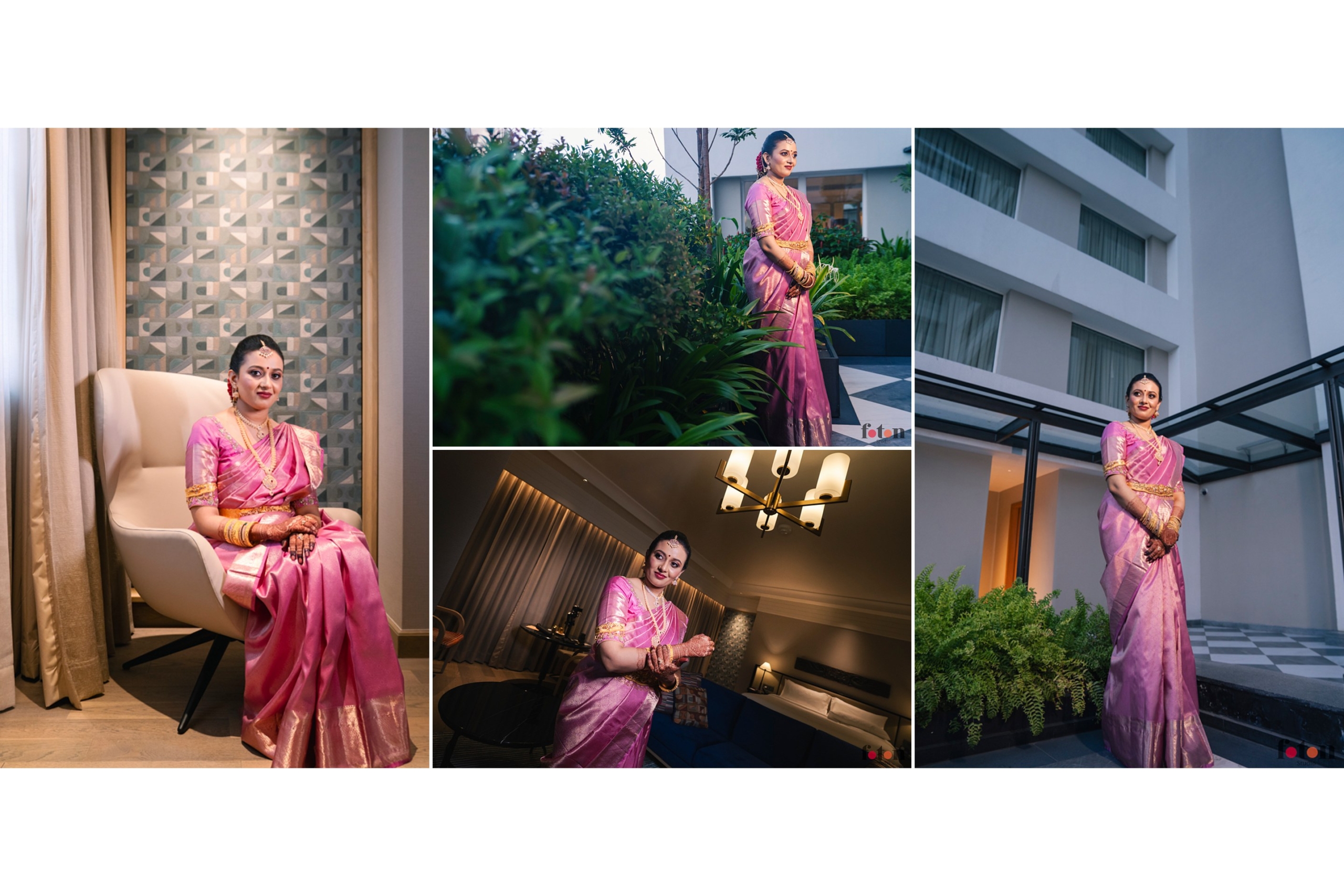 Bridal portraits of Roshini at her engagement