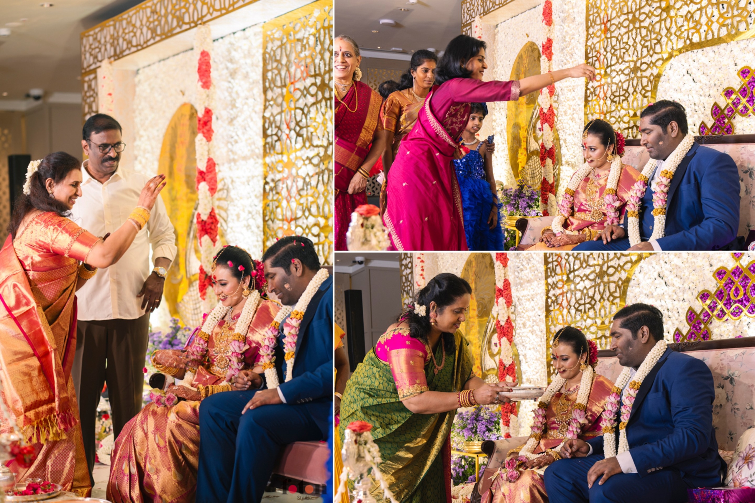 Elders blessing the couple