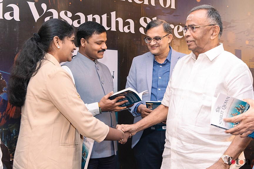 Hand shakes for appreciating the young author